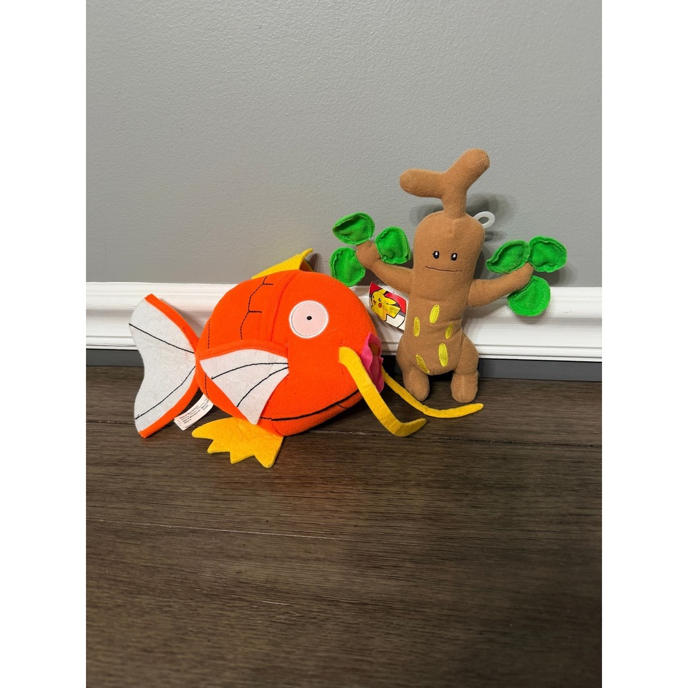 Pokemon Magikarp and Sudowoodo Plush Set